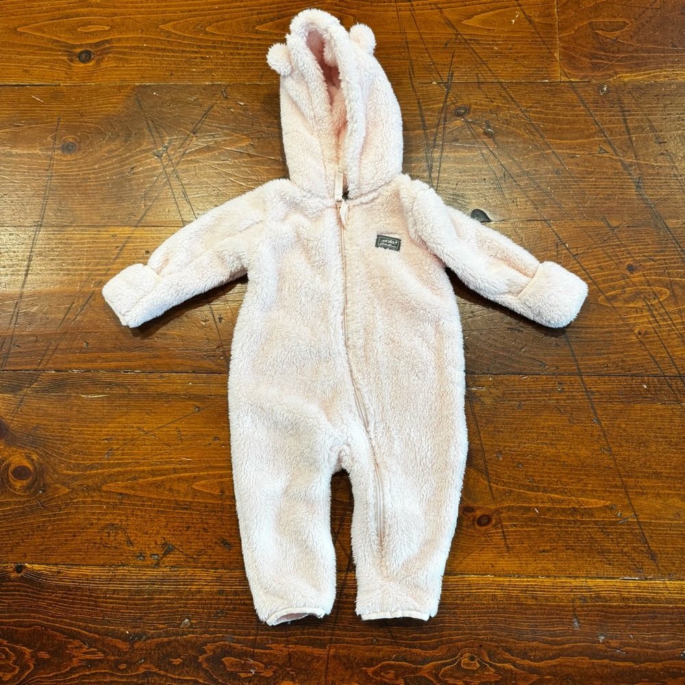 Eddie Bauer Soft Pink Fleece Baby Zip Up. 12 months